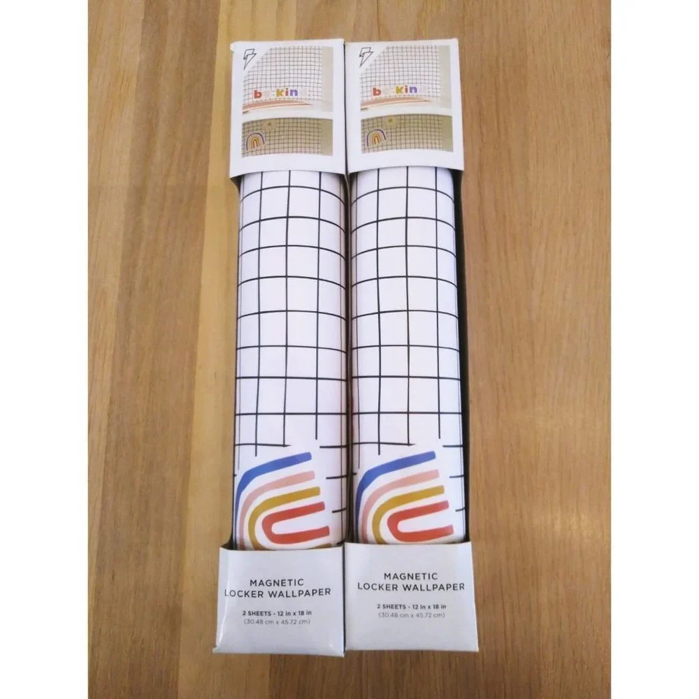 Paper Riot Co. Magnetic Locker Wallpaper‎ Grid Design Be Kind 2 Sheets 12